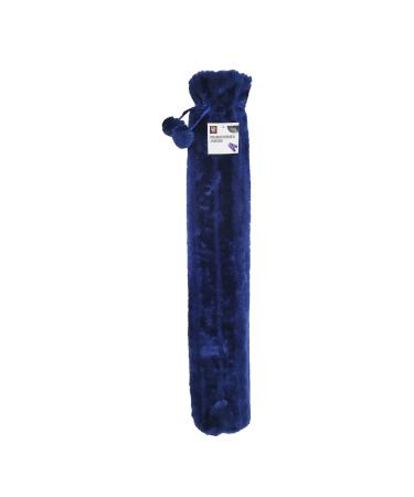 Primes DIY 2 Litre Extra Long Hot Water Bottle & Soft Plush Deluxe Cover Removable and Washable Giant Size Ideal for Full Body (Blue)