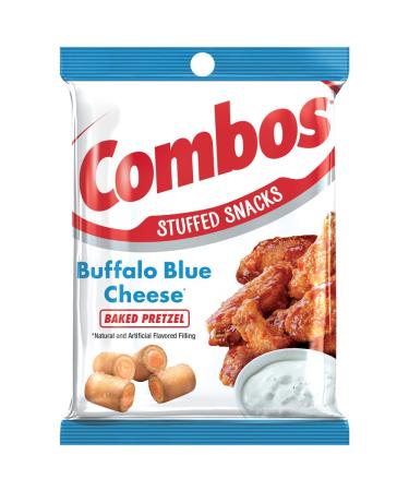 COMBOS Buffalo Blue Cheese Pretzel Baked Snacks 6.3-Ounce Bag (Pack of 6)