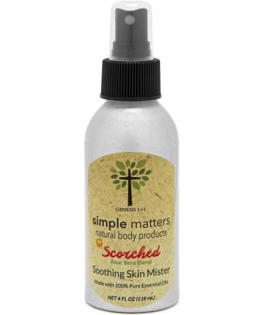 Simple Matters Scorched Organic Burn Relief Mister with Aloe Vera - 4 Oz - Buy Online on GoSupps.com