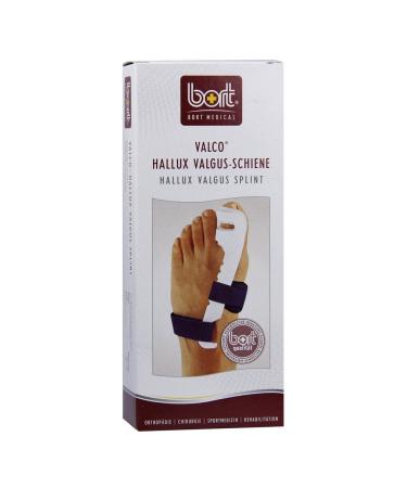 Bort 930010 Large right Valco Hallux-Valgus-Schiene Orthesis on the physiological correction of the big toe joint 1 piece on the right Large white