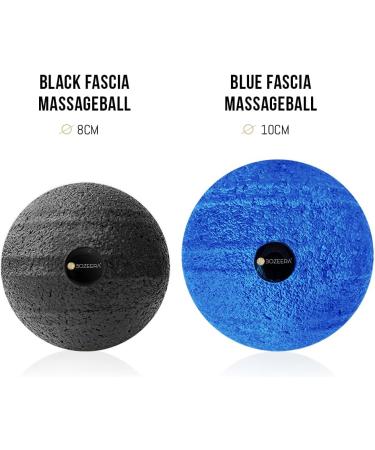 Fascia Ball Set 10cm & 8cm - Premium Massage Balls for Shoulder & Back Relief | Includes Free Video Booklet & Bag - Buy Online on GoSupps.com