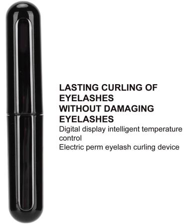Electric Eyelash Curler USB Rechargeable 10s Fast Heating Eyelash Curler for Long-Lasting Curl Smart Power Off Function (Black) - Buy Online on GoSupps.com