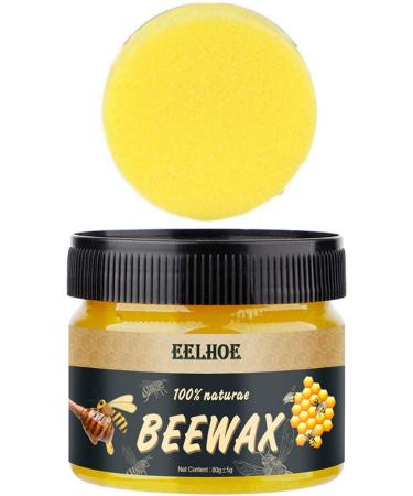 Refined Wood Care Wax Solid Wood Furniture Polishing Seasoning Beeswax Paste Timber Seasoning Beewax Pleasant Smell Easy to Use Beeswax Polish for Wood & Furniture 80 g (Pack of 1) - Buy Online on GoSupps.com