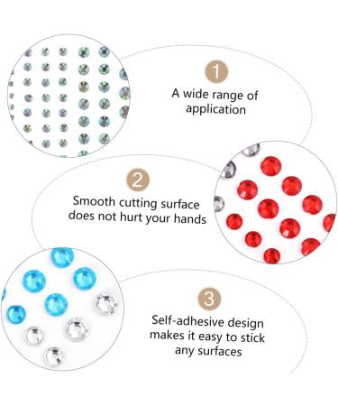 FRCOLOR 5 Sheets Eye Patch Crystal Jewellery Gemstones with Crystal Face Face Embellishment Nail Art Stickers Rhinestones Eye Acrylic Rhinestone Stickers Body Jewel Accessories - Buy Online on GoSupps.com