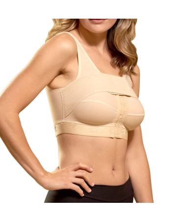 MARENA Recovery Compression Bra with Implant Stabilizer Band for Post Surgery 34/36 (M) Beige Isb