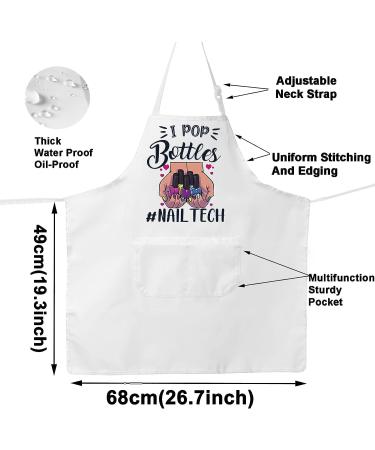 WZMPA Nail Tech Apron with Pocket - Perfect Gift for Nail Artists and Technicians | Ideal for Nail Salons and Stylists - Buy Online on GoSupps.com