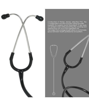 Buy Micro Shine Adjustable Stethoscope for Doctors & Medical Students - Lightweight Flexible Tube & Soft Ear Knobs (Black) - Best Quality for Optimal Performance - Buy Online on GoSupps.com