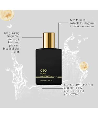 VEFSU Man Perfume Eau de Parfum With Lavender Agarwood Body Long Lasting Perfume Gift For Men 50ml (Black One Size) One Size Black - Buy Online on GoSupps.com