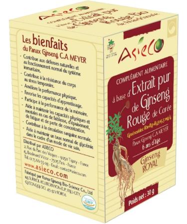 3 bottles of Royal Korean Red Ginseng Extract of 30g or 90g - 100% Root Concentrate 6 years of age - Ginsenosides Rg1+Rb1 greater than 15.5mg/g Asiaco - Buy Online on GoSupps.com
