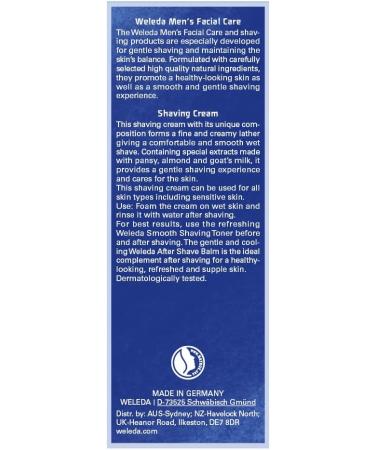 WELEDA Bio for Men Shaving Cream - Natural Razor Foam for Gentle Shave & Skin Protection (75 ml 2-Pack) - Buy Online on GoSupps.com
