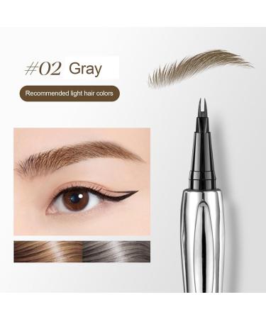 Cooklesa Eyebrow Long-Lasting Natural 3D Waterproof Microblading Eyebrow Pencil Cooklesa Upgraded Natural Waterproof Eyebrow Pen with Microfine Tip (Brown+Eyebrow Stamp) - Buy Online on GoSupps.com