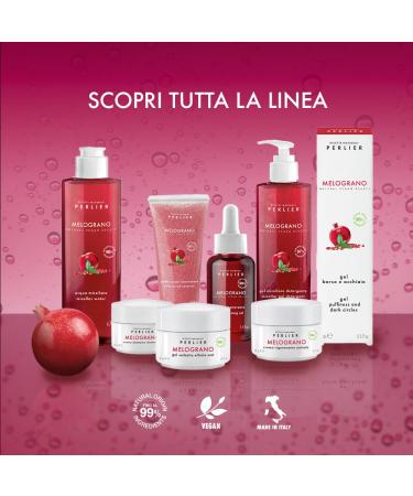 Perlier Pomegranate Face Cleansing Micellar Gel 6.7 fl oz Antioxidant-Rich Cleanser with Bio-Fermented Pomegranate Gently Removes Makeup and Impurities Alcohol-Free All Skin Types - Buy Online on GoSupps.com