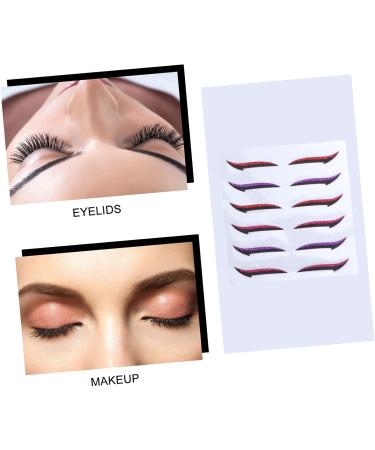 OHPHCALL 12 Pairs Glitter Eyeliner Winged Eyeliner Stickers Eyeliner Tape Strips Eyeshadow Makeup Stickers - Buy Online on GoSupps.com