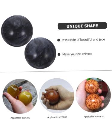 Minkissy 10-Pc Jade Ball Set | Stress Relief Gym Balls | Handcrafted Jade Fitness Accessories | 3.50x3.50cm | Perfect for Health & Relaxation - Buy Online on GoSupps.com