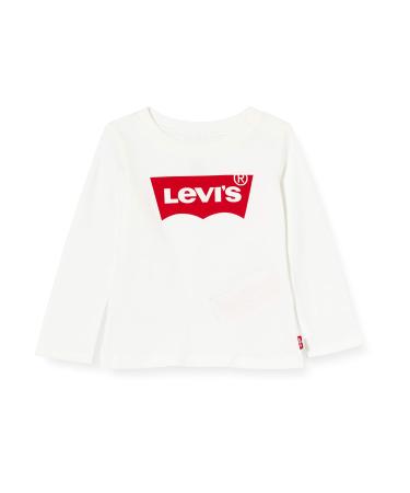 Levi's Kids l/s Batwing Tee Baby Girls 18 Months White