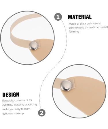 FOMIYES 30 Pcs Eyebrow Practice Skin Silicone Eyebrow Practice Headband Fake Skin Eyebrow Pencil Real Person 22X3X0.2CMx3pcs As Shownx3pcs - Buy Online on GoSupps.com