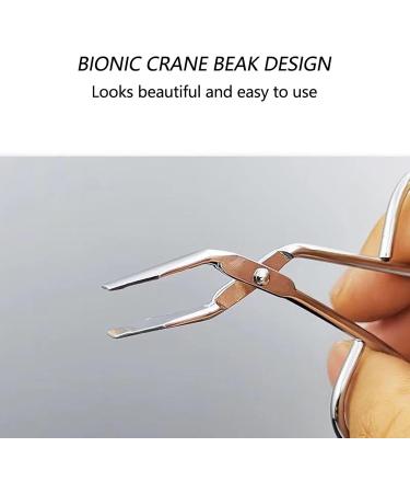 Professional Scissor Handle Tweezer Stainless Steel Scissors Shaped Tweezers Slant Flat Tip Scissor Tweezer for Women and Men (Silver) - Buy Online on GoSupps.com