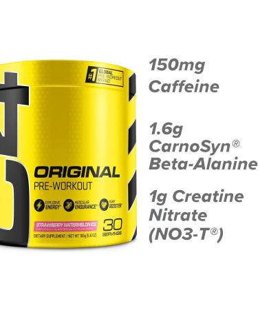 Cellucor C4 Original Pre Workout Powder Strawberry Watermelon Ice - Sugar Free Energy for Men & Women with 150mg Caffeine, Beta Alanine & Creatine - 30 Servings - Buy Online on GoSupps.com