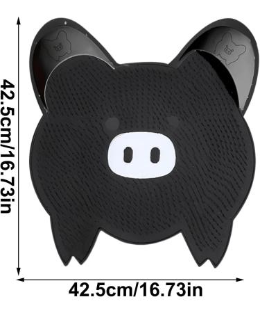 Xiwhuua Shower foot scrubber Foot Scrubber Shower Nonslip textured brush with suction cups quick drying callus remover wall mounted exfoliator for bathroom Black - Buy Online on GoSupps.com