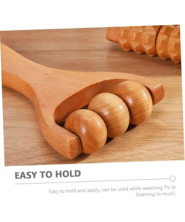 GLEAVI 1 Set Roller Massage - Wood Foot Sole Massager for Relaxation | 15x8CM | International Shipping Available - Buy Online on GoSupps.com