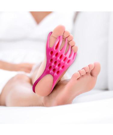 Qmisify Silicone Gel Toe Separators - Toe Stretchers for Toe Alignment Correction - Toe Spacers & Straighteners for Women and Men - Pink - Buy Online on GoSupps.com