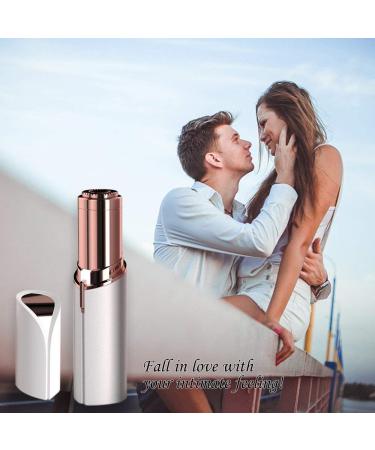 4Pcs Facial Hair Remover Replacement Heads - Painless Epilator Blades for Women - Gold Rose - Includes Cleaning Brush - Buy Online on GoSupps.com