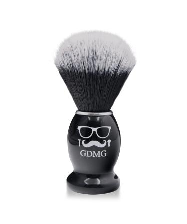 GDMG Shaving Brush, Black Wooden Beard Brush High end Synthetic Mens Shaving Brush, Wood Handle Hair Salon Shave Brush for Wet Shave Safety Razor