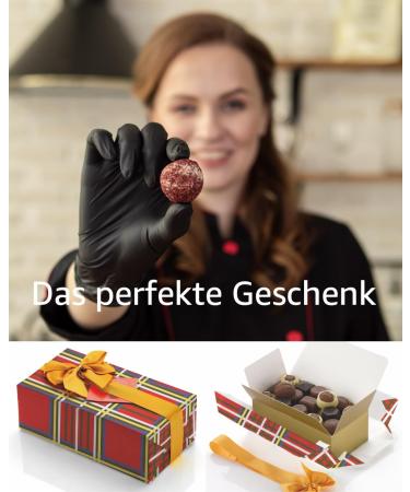  FRANCK ET OLIVIER Luxury Belgian Praline Ballotin 250g Gift Wrapped with Gold Ribbon No Preservatives Premium Belgian Chocolate - Buy Online on GoSupps.com