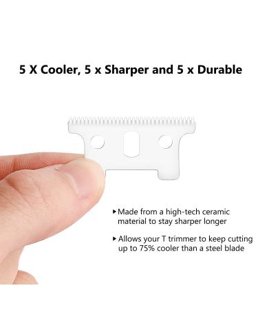 T Blade  T clipper and trimmer ceramic blades  T clipper and trimmer replacement blade replacement blade (Ceramic T blade + sliver steel blade) - Buy Online on GoSupps.com
