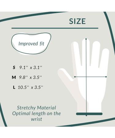 ANSMIO 7 Pairs Premium White Cotton Gloves for Dry Hands, Eczema, Moisturizing - Size M (7 Pairs) - Medium - Pack of 7 - Buy Online on GoSupps.com