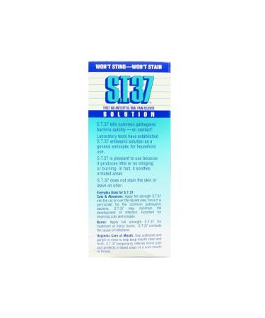 S.T.37 First Aid Antiseptic & Oral Pain Reliever 8oz - Fast Relief & Germ Protection - Buy Online on GoSupps.com