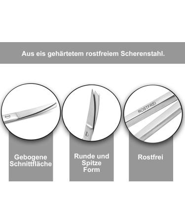 Buy Turning Scissors 10.5-20 cm | Stainless Special Steel | Curved & Pointed Round Cutting Surface - Buy Online on GoSupps.com