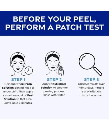 MedPeel Glycolic Acid 50% Essential Peel Kit - Medium Strength Chemical Face Peel for Fine Lines, Wrinkles, and Dark Spots - 1oz/30ml (Kit of 3) - Buy Online on GoSupps.com