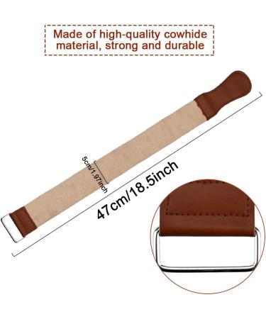 Tancuder Real Leather String for Razors & Tools | Durable Absorbent Razor-Sided Leather Straps - Buy Online on GoSupps.com