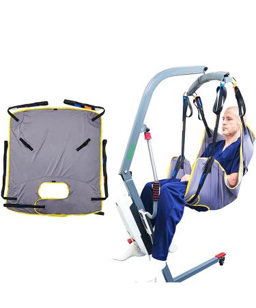 Patient Lift Sling Universal Patient Aid Sling Heavy Duty Medical Transfer Sling for Disabled Elderly Paralyzed Injured 700lb Weight Capacity