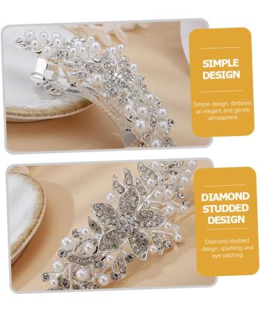 Gogogmee Rhinestone Hair Clip Flower Hair Clip Womens Hair Clips Hair Barrettes for Women Thick Hair Dipper Flower Hairpin Women Headdress Wedding Headpiece for Bride Hair Pin Rhinestones - Buy Online on GoSupps.com