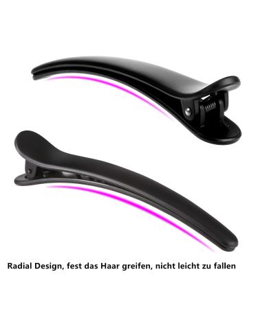 VOARGE 12 Pieces Hair Clips for Hairdressing | Quality Sectioning Clips for Ladies | Durable Plastic 12 cm Hairdresser Supplies - Buy Online on GoSupps.com
