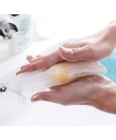 Wicemoon Soap Mesh Bag Foaming Net Double Layer Bubble Foam Net Soap Blister Mesh Sponge Soap Storage Pouch Bathroom Accessories - Buy Online on GoSupps.com