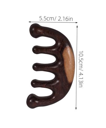 Frcolor Wooden Massage Comb for Men | Wide-Tooth Scalp & Hair Care Tool | No Static | 10.5x5.5 cm - Buy Online on GoSupps.com