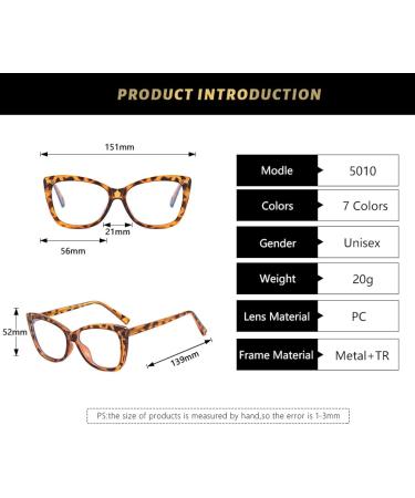 SERONI TR90 Cat Eye Blue Light Blocking Glasses for Men & Women - UV Protection Khaki Frame 56mm - Buy Online on GoSupps.com