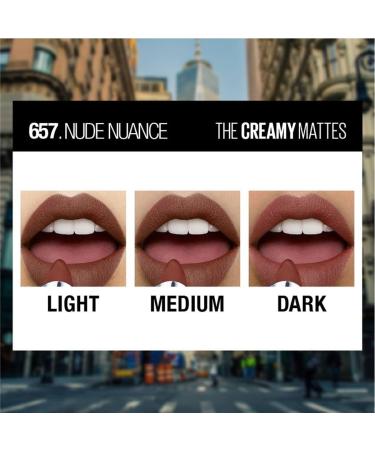 Maybelline New York Matte Lipstick 657 Nude Nuance - Intense Colour Moisturizing Formula | Buy Creamy Matte Lipstick Online - Buy Online on GoSupps.com