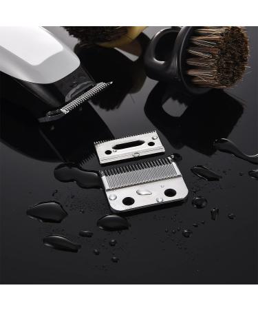 Mudder Professional Replacement Clipper Blades - 2 Sets, 2 Holes Adjustable Hair Trimmer Parts for Barbers and Stylists (Silver) - Buy Online on GoSupps.com
