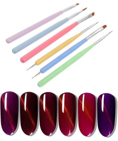 Healeved 1 Set Nail Pen Diy Nail Painting Tool Nails Supplies Gel Nail Beauty Pens Brushes Nail Painting Brushes Cosmetology Supplies Nail Art Brush Lotus Wood Manicure 16X0.8X0.8CM Assorted Color 1 - Buy Online on GoSupps.com