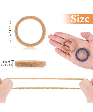 100 Pieces Multi-Colored Hair Ties for Girls & Women - Elastic Ponytail Holders & Hair Accessories - International Shipping Available - Buy Online on GoSupps.com