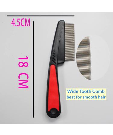 Professional Stainless Steel Dandruff Comb with Metal Teeth - Fine Tooth Hair Care Tool for Effective Dandruff Removal - Buy Online on GoSupps.com
