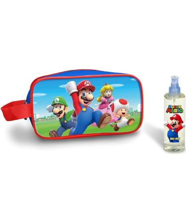 Boys Travel Toiletry Bag with Body Spray 100ml Water-Resistant Kids Wash Bag Dopp Kit for Camping Trips and Home Perfect Christmas or Birthday Gift for Young Adventurers