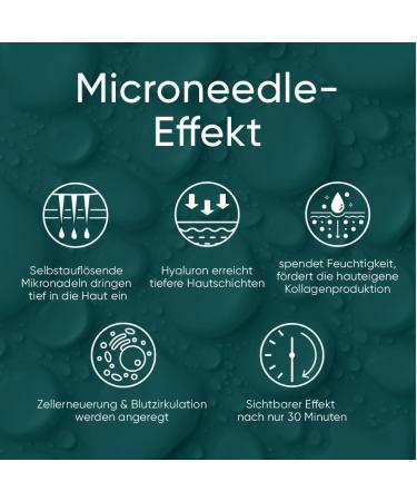 APRICOT Pack of 2 x 2 hyaluronic acid microneedle patches for wrinkle treatment anti-aging deep treatment with immediate effect made in Germany - Buy Online on GoSupps.com