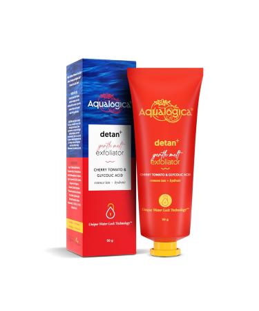 Aqualogica Detan+ Face & Body Scurb with Cherry Tomato | Unisex Formula Suits All Skin Types | 1.76 Oz/50g