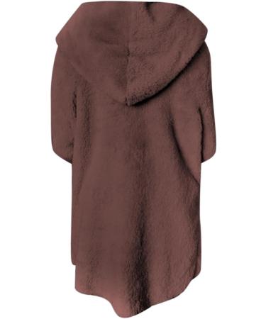 Hanxiulin Women's Fleece Jacket - Plush Long-Sleeved Stand-Up Collar Winter Coat - Cozy Quilted Bomber in Coffee #1 XL - Buy Online on GoSupps.com