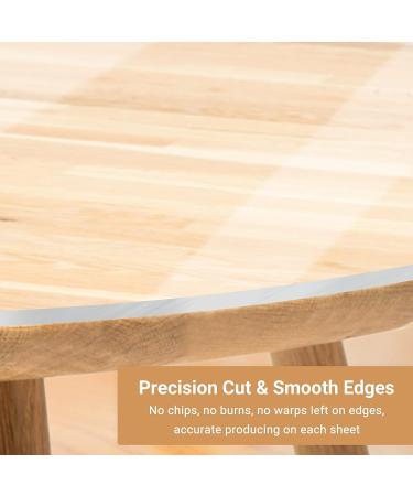 Enoin 2pcs 9 Inch Round Clear Acrylic/Plexiglass Sheets - 0.060 1/16 Inch Thick Circle Panels for DIY Projects and Art Crafts - Buy Online on GoSupps.com